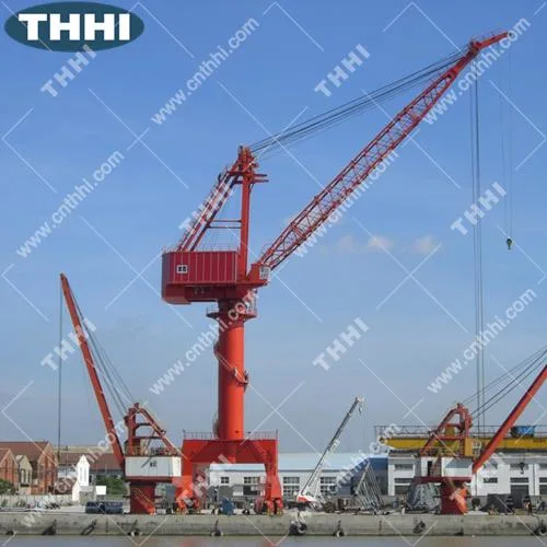 Hydraulic Fixed Type Shipyard Port Cargo Crane