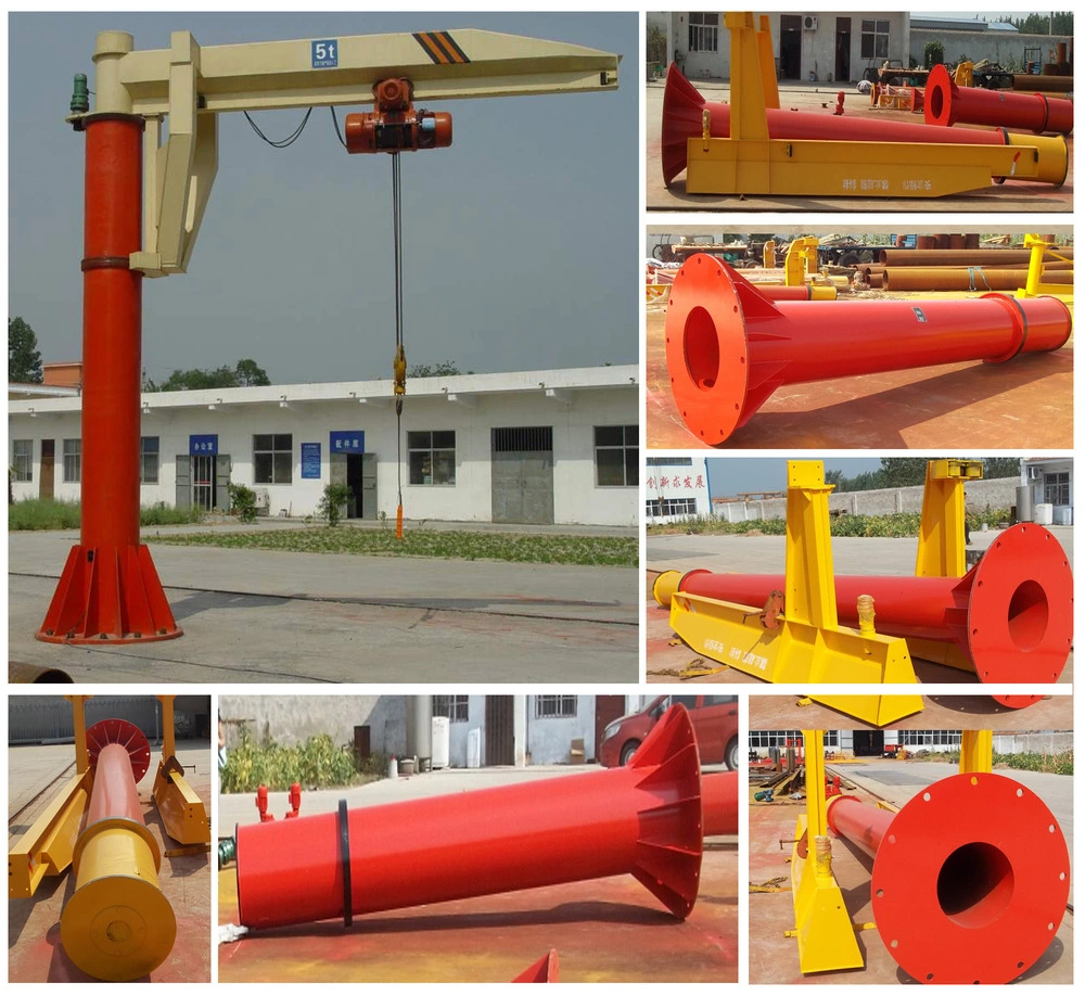 Promotional Various Durable Usin360 Rotating Base Mounted Pillar Coumn Mounted Portable Rotating Jib Crane 2t 5t 10t 15t