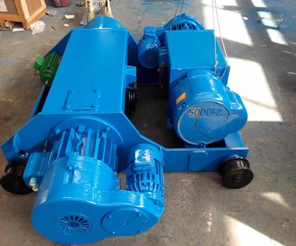 Double Rail Traveling Electric Hoist Trolley for Double Girder Crane