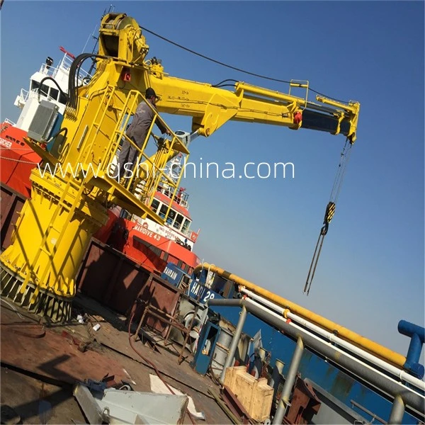 Marine Port Deck Crane Marine Pedestal Crane for Vessel